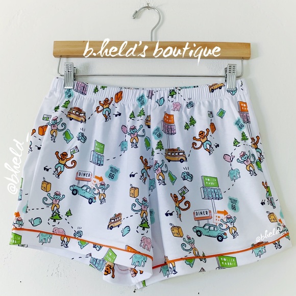 Roller Rabbit On The Road Polo Pajamas in White Size Small (S) Brand New NWT - Picture 9 of 16